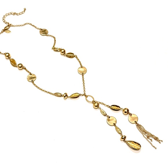 CHICO’s Matte Gold-Tone Dangle Tassel
Charm Necklace | NWOT - Picture 2 of 7